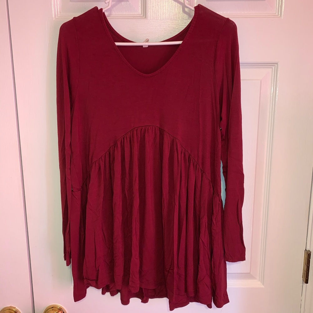 Red Babydoll Top